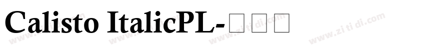 Calisto ItalicPL字体转换
